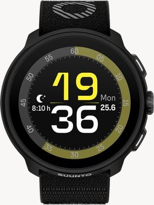 Suunto RUN Lightweight AMOLED Running Watch (46mm) All Black - Textile SS051109000