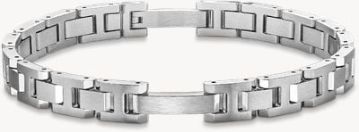 Herbelin Cap Camarat Bracelet - Brushed And Polished Stainless Steel - 8mm (Adjustable) BCC8AB