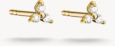 Thomas Sabo classic stud earrings with white stone H2368-M01-14