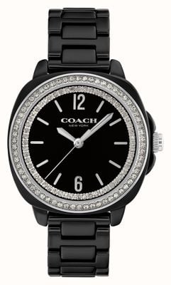 Coach Women's Kitt (34mm) Black Dial / Black Ceramic Bracelet 14504564
