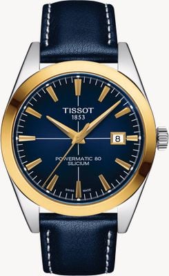 Tissot Gentleman Powermatic 80 Silicium Solid 18ct Gold Bezel T9274074604101