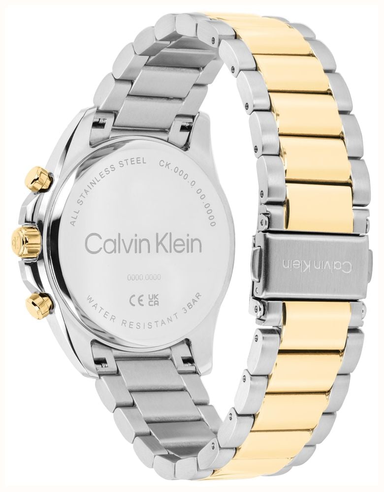 Calvin Klein Sport Luxe Quartz Chronograph (40mm) Black Dial / Two-Tone Stainless Steel Bracelet 25200608 - alternate view 3