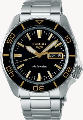 Seiko 5 Sports SKX Blacktone Redux (42.5mm) Black Dial / Stainless Steel Bracelet SRPK99K1