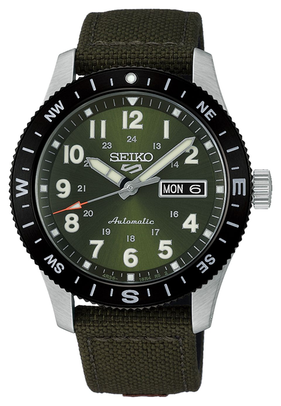 Seiko HDB008K1 5 Sports Field In Fatigue Green (41mm) Green Watch