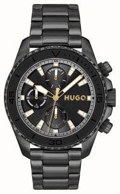 HUGO #DIVE (44mm) Black Dial / Black PVD Stainless Steel Bracelet 1530431