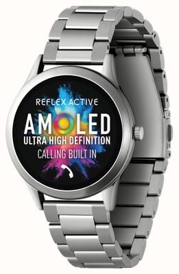 Reflex Active Series 31 Amoled Smart Calling Watch (35mm) Stainless Steel Bracelet RA31-4093