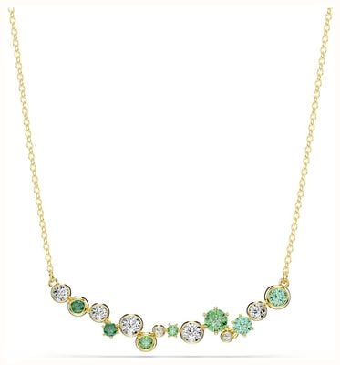 Swarovski Constella Necklace Mixed Cuts, Green, Gold-tone Plated 5732247