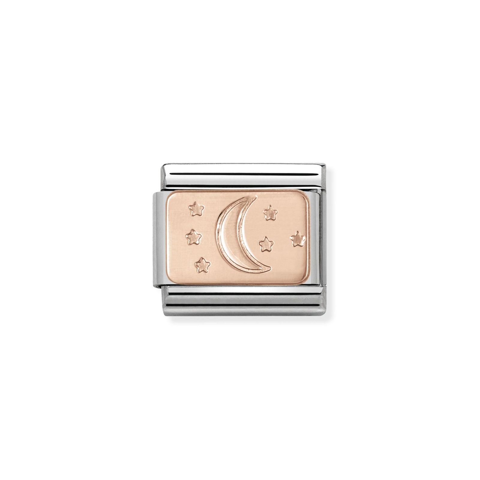 Nomination 430101/31 Classic Moon 9ct Rose Gold & Steel Jewellery