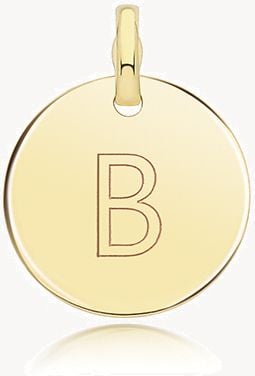 Treasure House 9ct Yellow Gold Round 'B' Intial Pendant PN1280/B