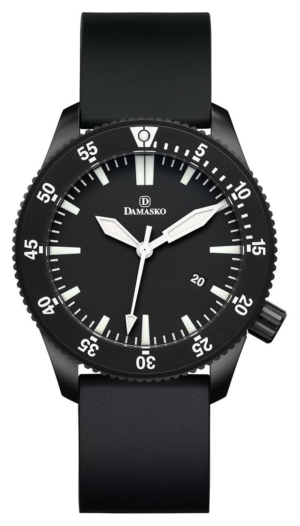Damasko DSUB50-BLACK BLACK RUBBER DSUB50 DAMEST Manufacture Watch