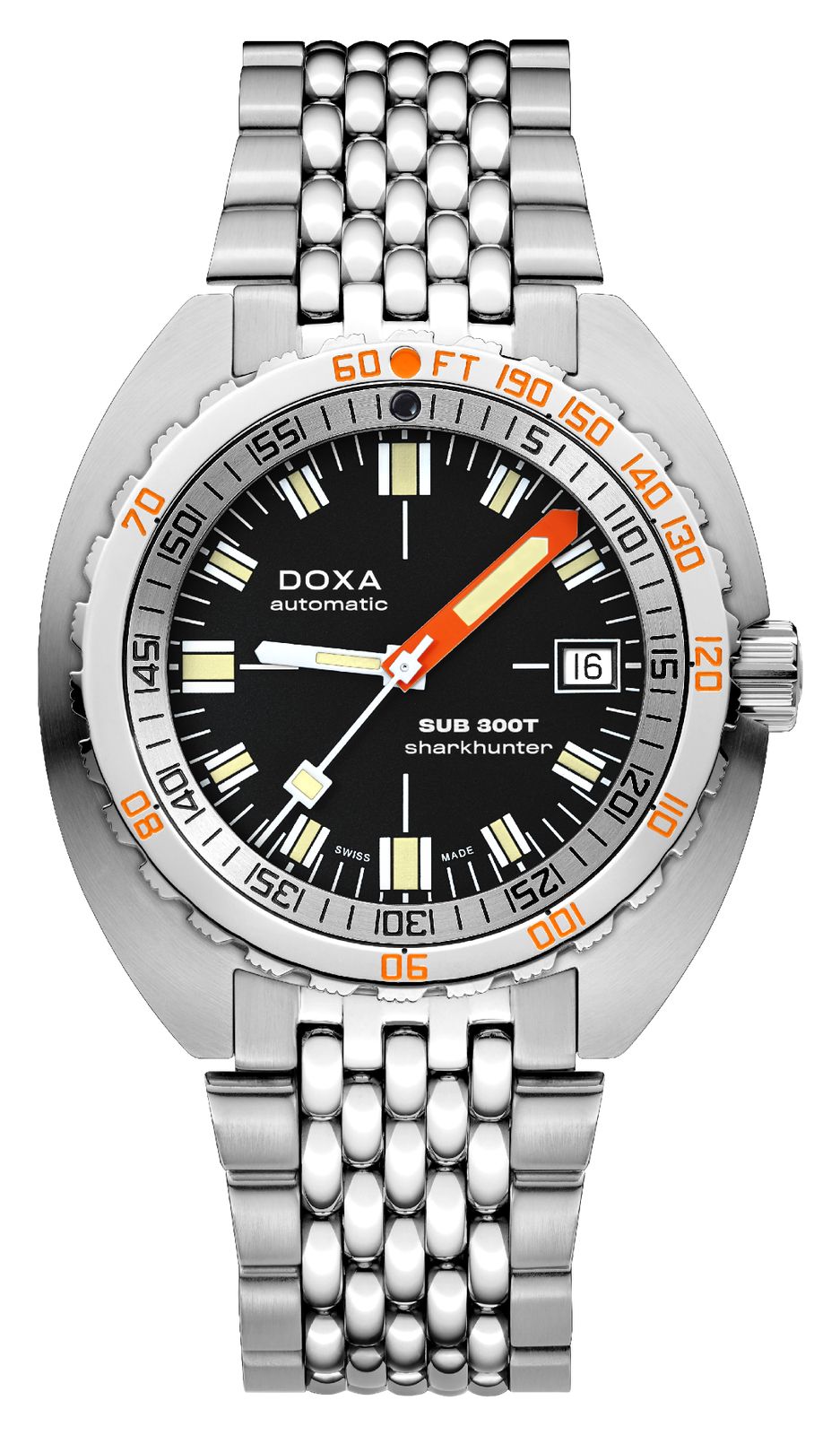DOXA 840.10.101.10 SUB 300T Sharkhunter (42.5mm) Black Watch