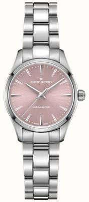 Hamilton Jazzmaster Quartz (32mm) Pink Sunray Dial / Stainless Steel Bracelet H32301171