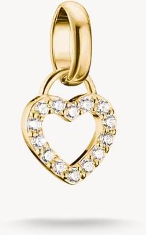Thomas Sabo Heart Charm With White Zirconia – Connect CC1369-M01-14