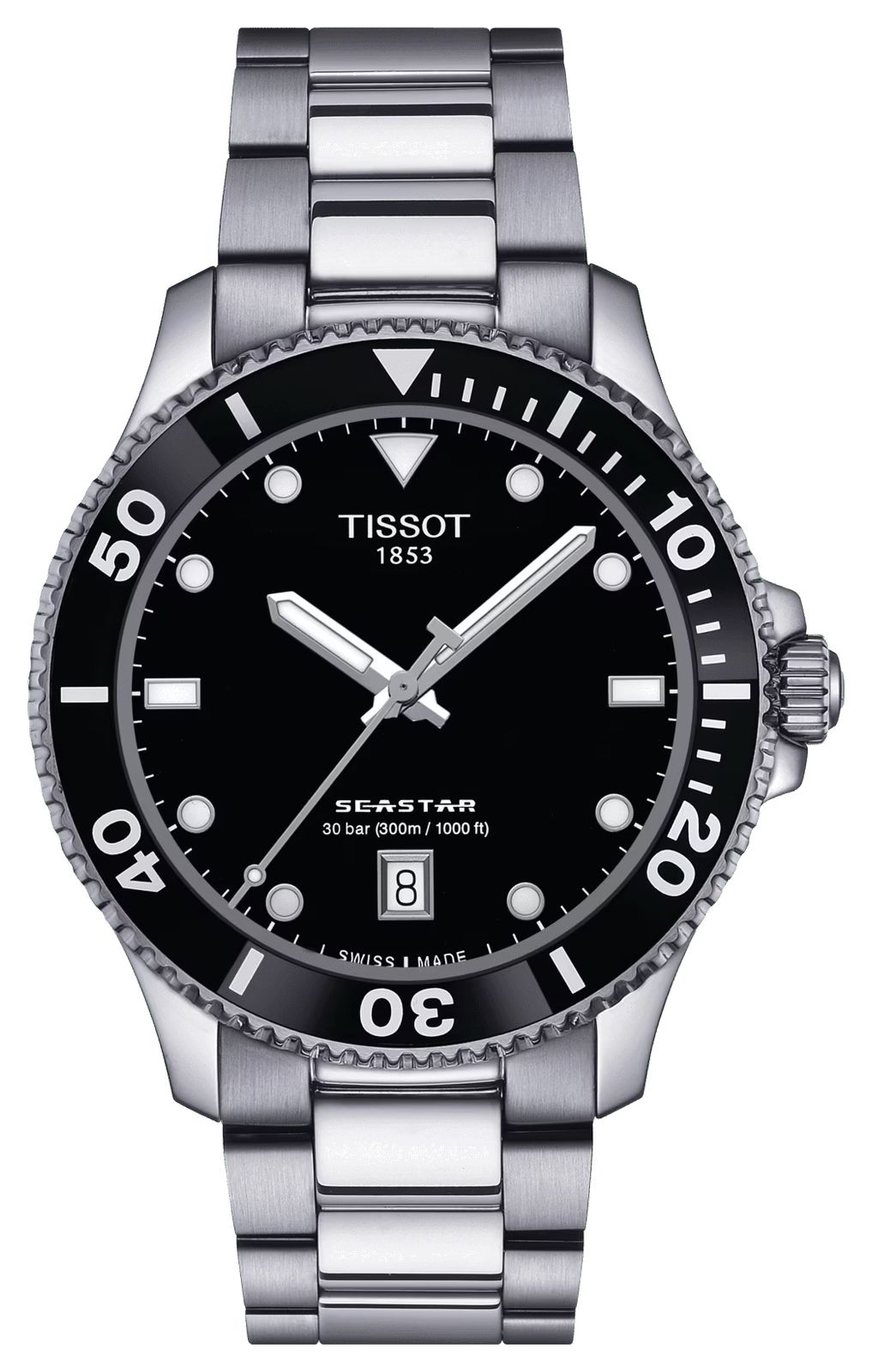 Tissot T1204101105100 Seastar 1000 | 40mm | Black Dial | Watch