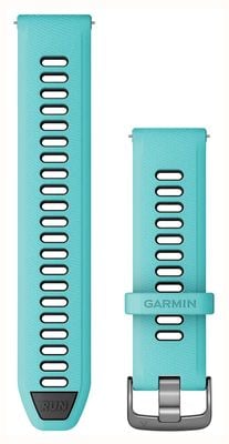 Garmin Quick Release Strap (22mm) Aqua/Black Silicone, Slate Hardware 010-11251-A2