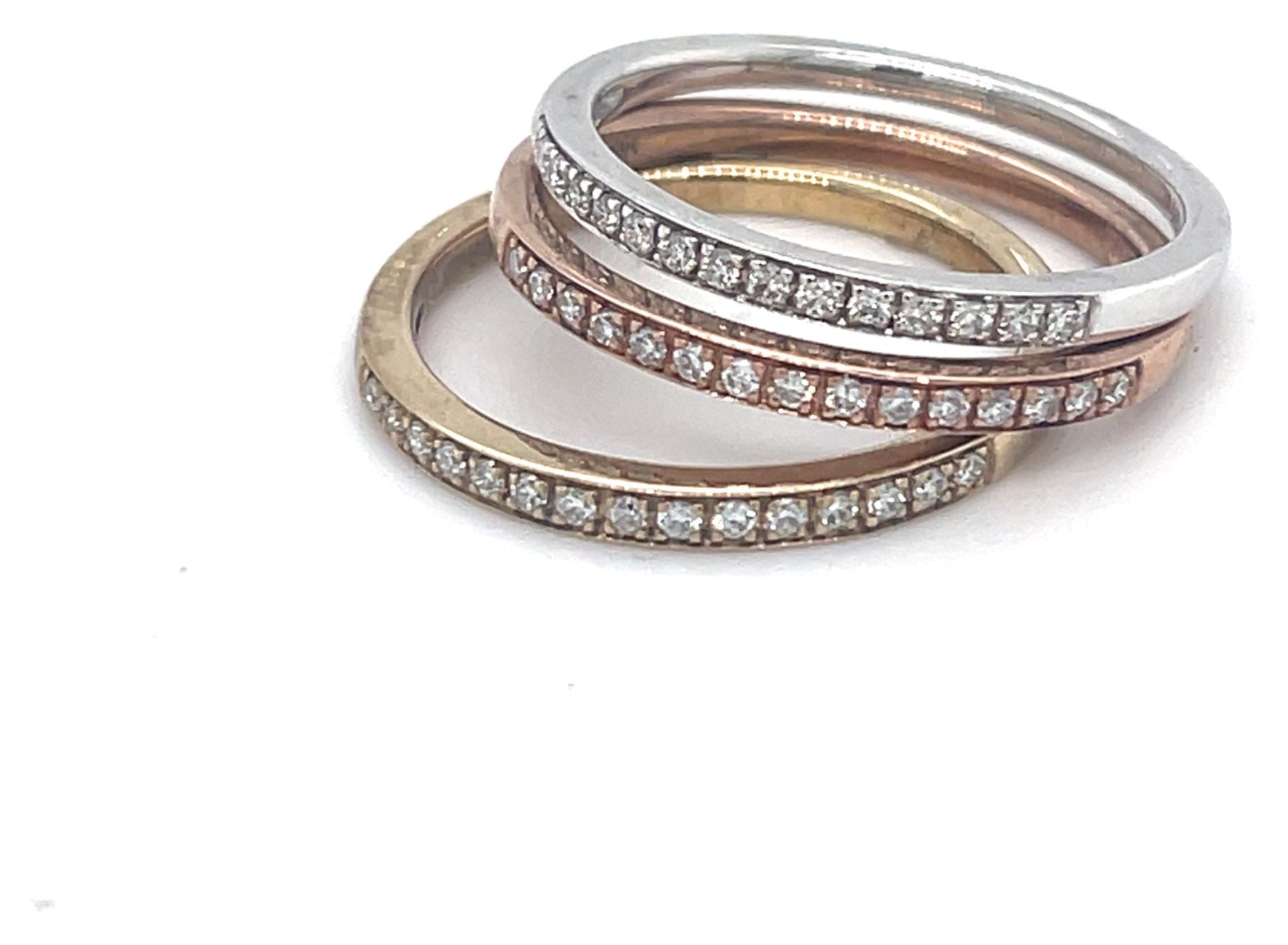 James Moore & Co 15.01408.025 9ct White,Rose and Yellow gold Jewellery