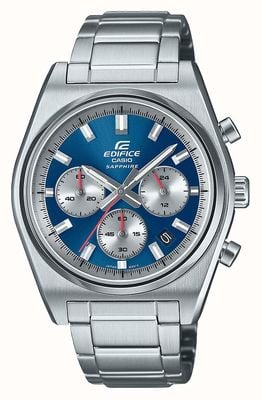 Casio EDIFICE Motorsports Chronograph (40mm) Blue Sunray Dial / Stainless Steel Bracelet EFB-730D-2AVUEF