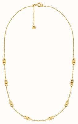 Michael Kors Women's Astor Link Gold-Plated Sterling Silver Necklace MKC173200710