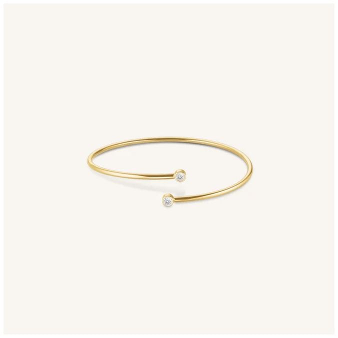 Rosefield Jewellery JBDCG-J1213 Double Crystal Gold Plated