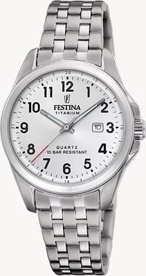 Festina Calendario Titanium (31mm) Silver Dial / Titanium Bracelet F20697/1
