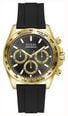 Guess Arthur Black Sunray Dial Black Silicone Strap GW1155G2
