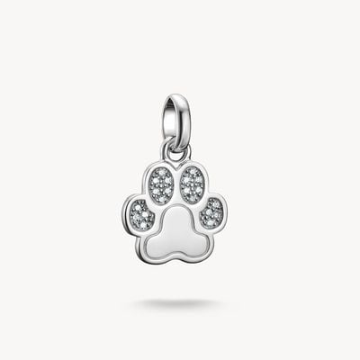 Thomas Sabo Charm pendant paw with stones Connect silver CC1259-051-14
