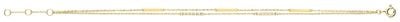 Treasure House Women's 9ct Yellow Gold Multi Bar Bracelet BR638