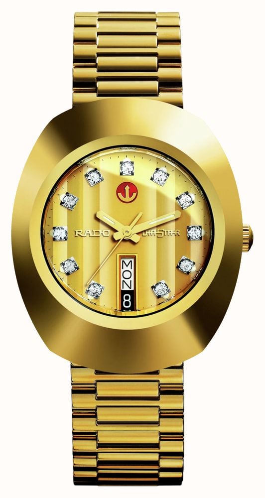 RADO DiaStar The Original Automatic 35mm Gold Dial Gold PVD R12413493 EX DISPLAY First Class Watches