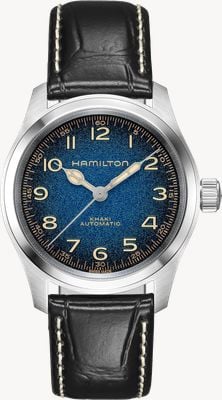 Hamilton Khaki Field Murph Automatic (38mm) Blue Gradient Dial / Black Leather Strap Standard Men's Size H70405740