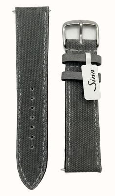 Sinn Grey Nylon Style Strap With Buckle And White Stitching 22mm Watch J69521