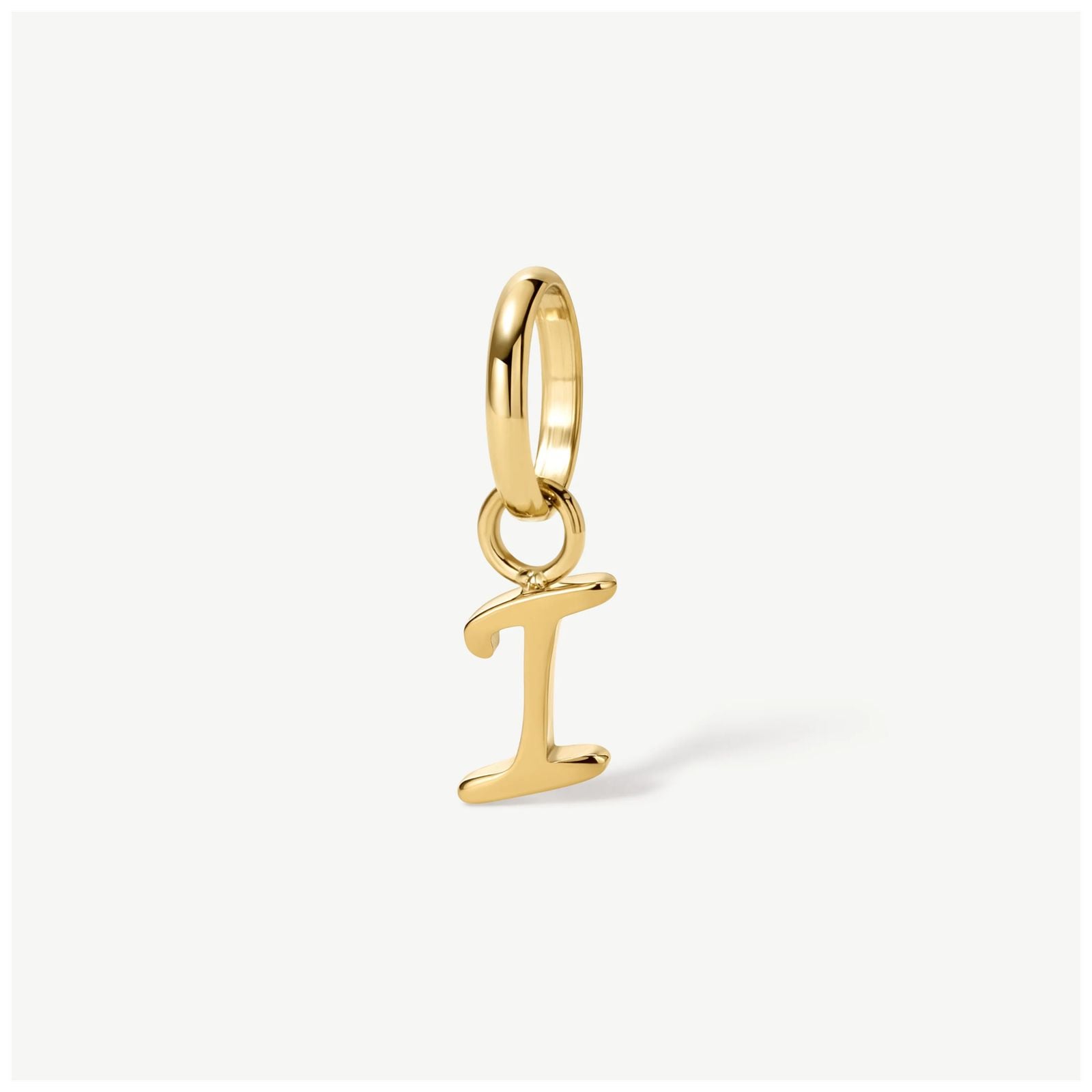 D.LOUISE CH-39-09 Gold Tone Mini Italic Initial Charm - I Jewellery