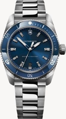 Victorinox Maverick Quartz (39mm) Blue Dial / Stainless Steel Bracelet 242095