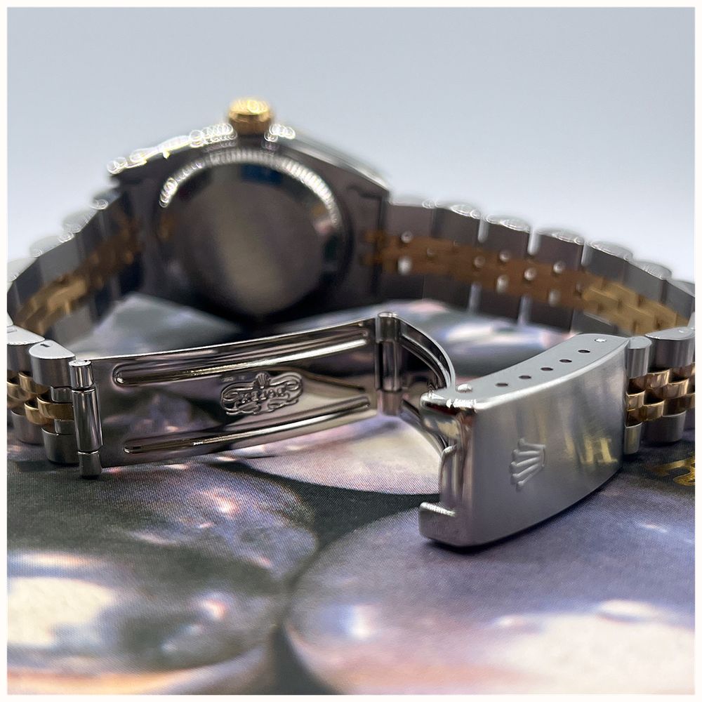 Pre-owned Rolex Datejust Diamond (26mm) Grey Patterned Dial / Two-Tone Stainless Steel Bracelet Watch JMP-835572 - alternate view 3