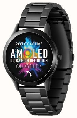 Reflex Active Series 31 Amoled Smart Calling Watch (35mm) Black Stainless Steel Bracelet RA31-4094