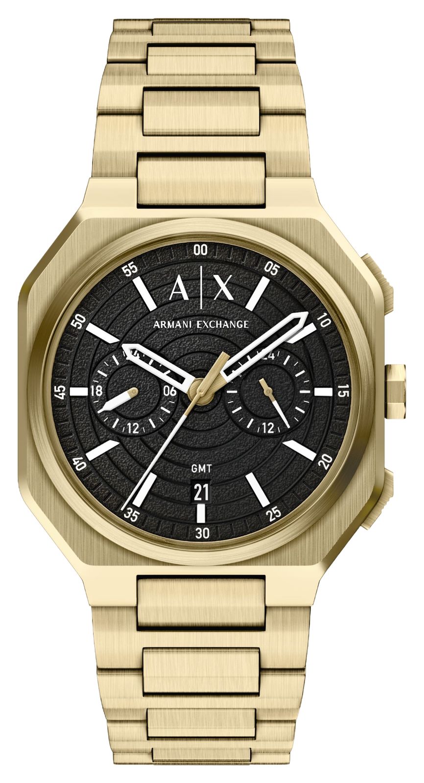 Armani Exchange AX1476 Dual-Time Quartz (40mm) Black Dial / Watch
