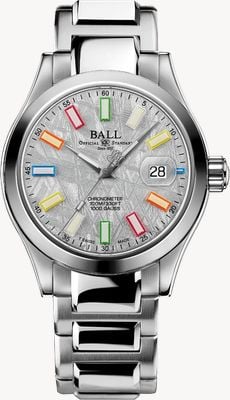 Ball Watch Company Engineer III Marvelight Chronometer Meteorite Rainbow (40mm) Silver Dial / Stainless Steel Bracelet NM9026C-S46C-MSLR