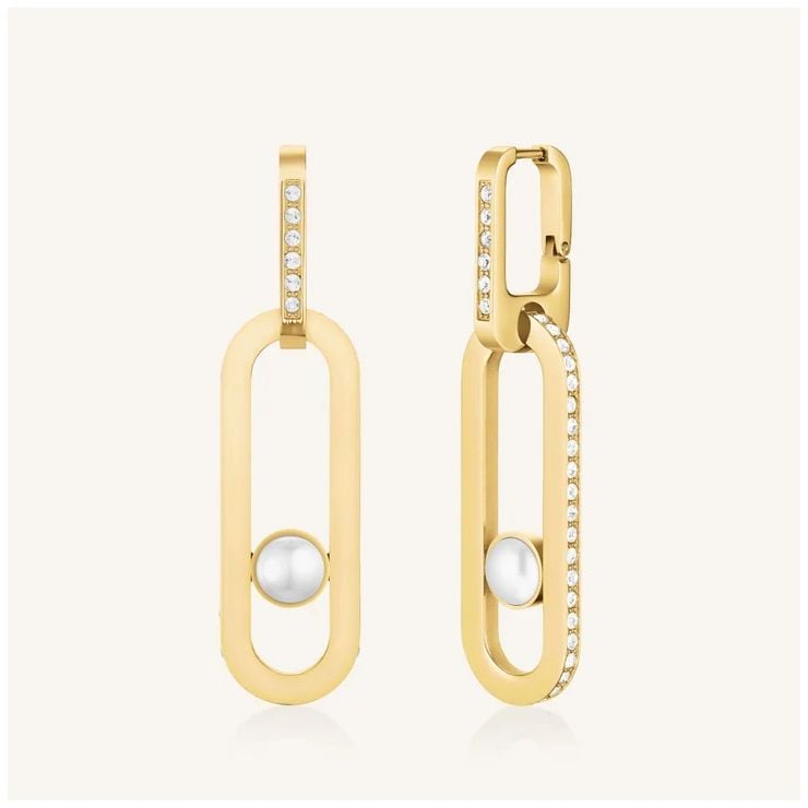 Rosefield Jewellery JEPPG-J1289 Modern Pearl Pendant Earring