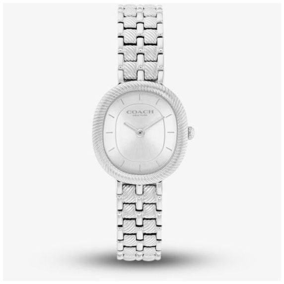 Coach 14504659 Ladies Harlow Silver Dial Bracelet Watch
