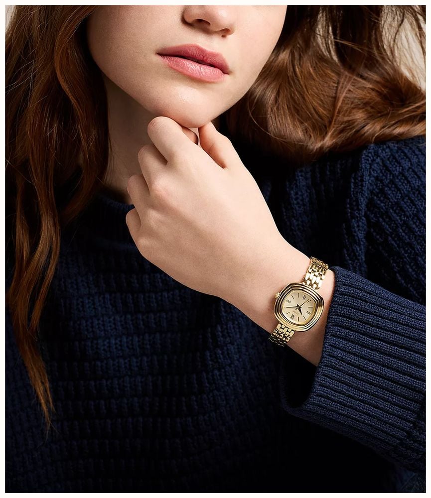 Fossil Emerson 30 mm Three-Hand Gold-Tone Stainless Steel Fossil Watch ES5506 - alternate view 5