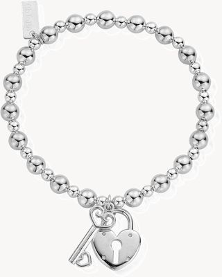 ChloBo Women's | Small Ball Lock And Key | Bracelet SBMSB923