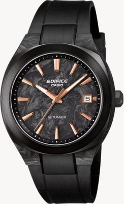 Casio Edifice Automatic Forged Carbon (38.8mm) Forged Carbon Dial / Black Rubber Strap EFK-200XPB-1AER