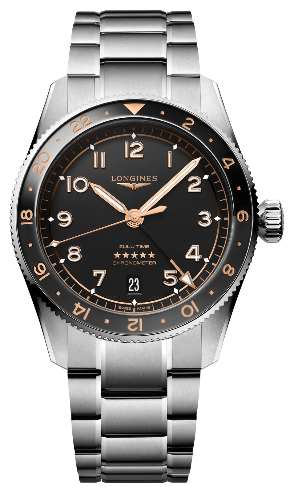 LONGINES L38024506 Spirit Zulu Time GMT Automatic (39mm) Watch