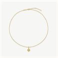 D.LOUISE Gold Plated Trinket Pleated Clover Necklace 40+5cm SKN-76 - alternate view 3