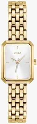 HUGO #COSY (21mm) Silver Dial / Gold PVD Stainless Steel Bracelet 1540179