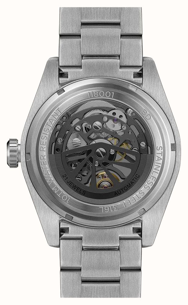 Ingersoll THE BUCK Automatic (43mm) Black Skeleton Dial / Stainless Steel Bracelet I18001 - alternate view 4