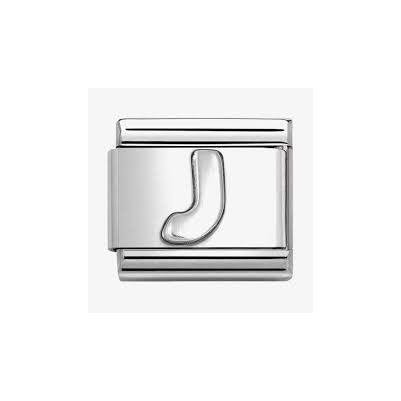 Nomination 330113/10 Classic Letter J Oxidised Charm Jewellery