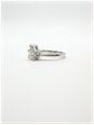0.49ct Pear Natural Diamond 18ct White Gold Solitaire Ring FCD00402 - alternate view 2