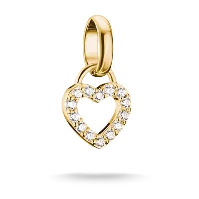 Thomas Sabo CC1369-M01-14 Heart Charm With White Zirconia Jewellery