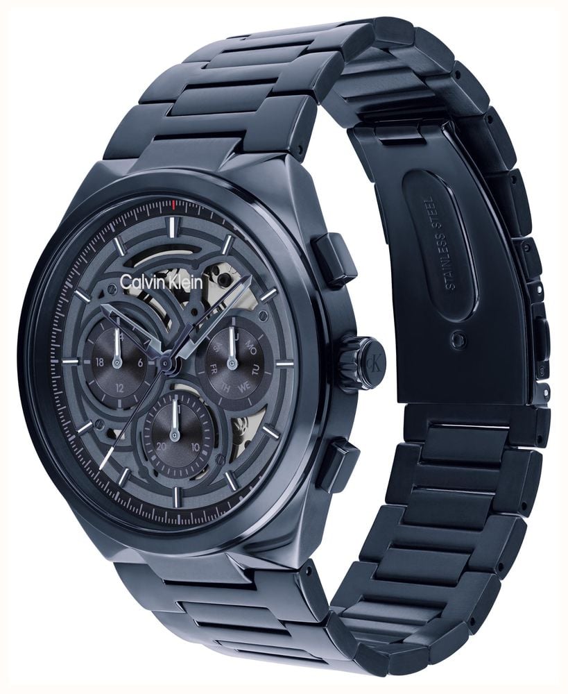 Calvin Klein Distinguish Multifunction Quartz (44mm) Blue Dial / Blue PVD Stainless Steel Bracelet 25200574 - alternate view 2