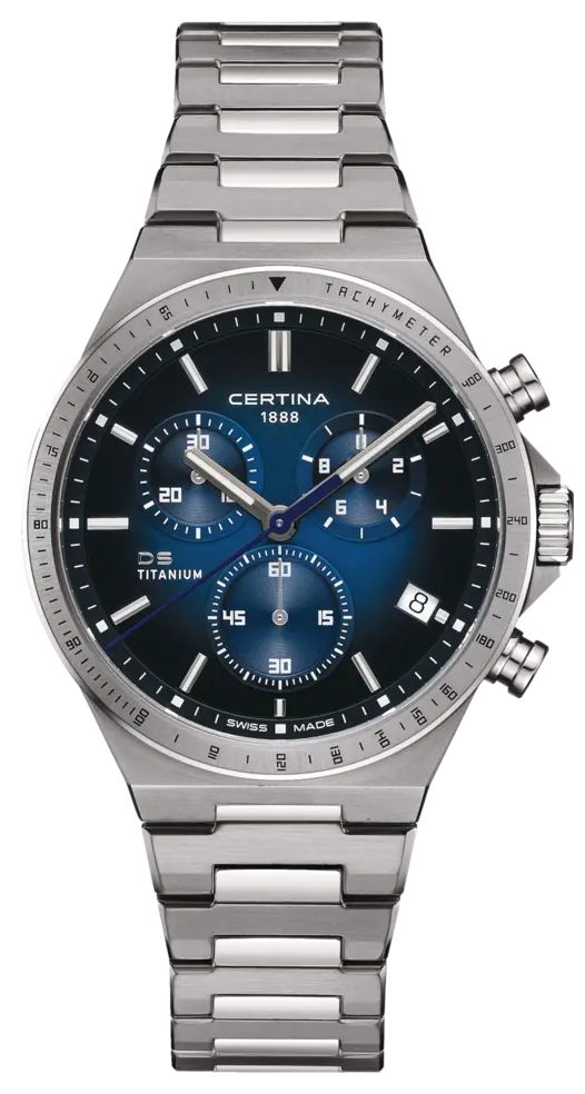 Certina C0434174404100 DS-7 Chronograph (41mm) Blue Dial / Watch
